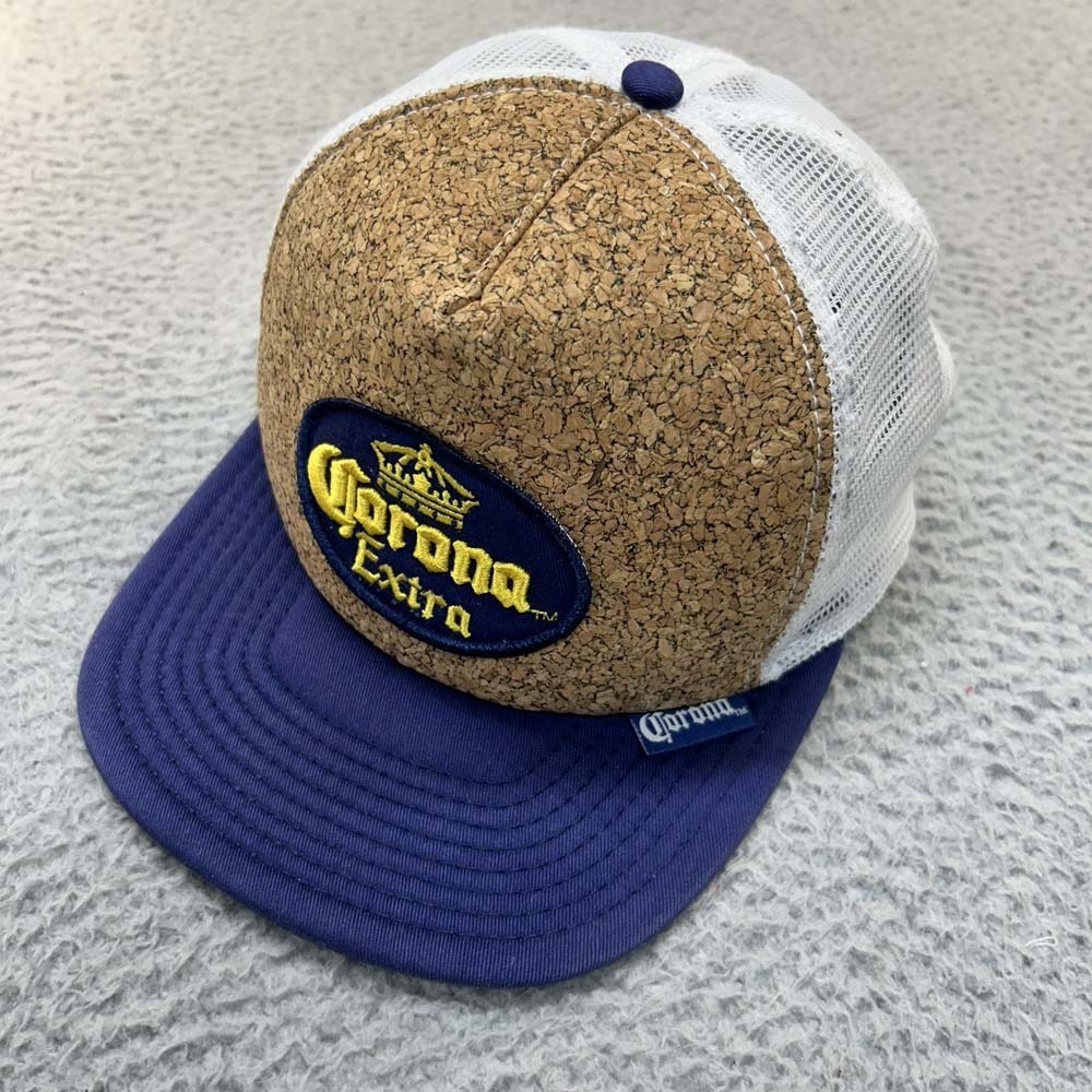 Corona Extra Beer Cork Hat Men Snapback One Size Carona Trucker